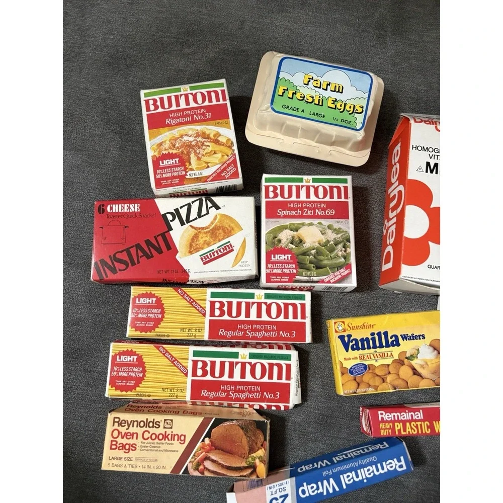 Vintage Play‎ Kitchen Food Name Brand Grocery Items Boxes - 15 Different Items